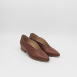 Louvre slip-on loafers in brown leather womens shoes