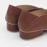 Louvre slip-on loafers in brown leather womens shoes
