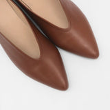Louvre slip-on loafers in brown leather womens shoes
