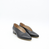 Louvre slip-on loafers in black leather womens shoes