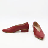 Louvre slip-on loafers in red leather womens shoes