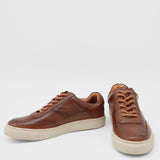 Martini sneakers in tan leather mens shoes