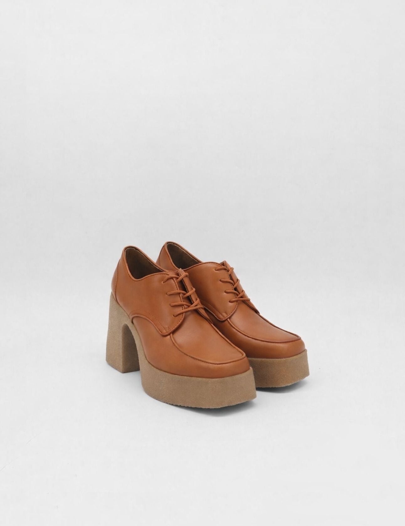 Stivali Pregiata platform lace-ups in cognac leather women's shoes STIVALI NEW YORK Stivali Pregiata platform lace-ups in cognac leather women's shoes STIVALI NEW YORK