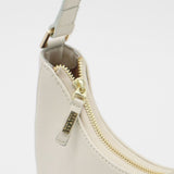 Confidence medium shoulder purse in off white leather women's bags