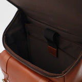 Generosity large backpack in tan cognac brown leather bags