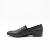 Natural loafers in black leather