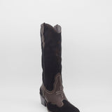 Nirvana western cowboy boots in brown cowhide leather womens shoes