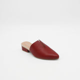 Pijao mules sandals in red leather womens shoes