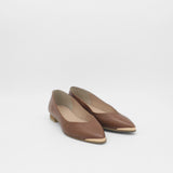 Providence slip-on loafers in brown leather womens shoes