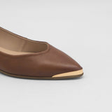 Providence slip-on loafers in brown leather womens shoes