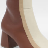 Revival knee high boots in brown leather womens shoes