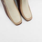 Revival knee high boots in brown leather womens shoes