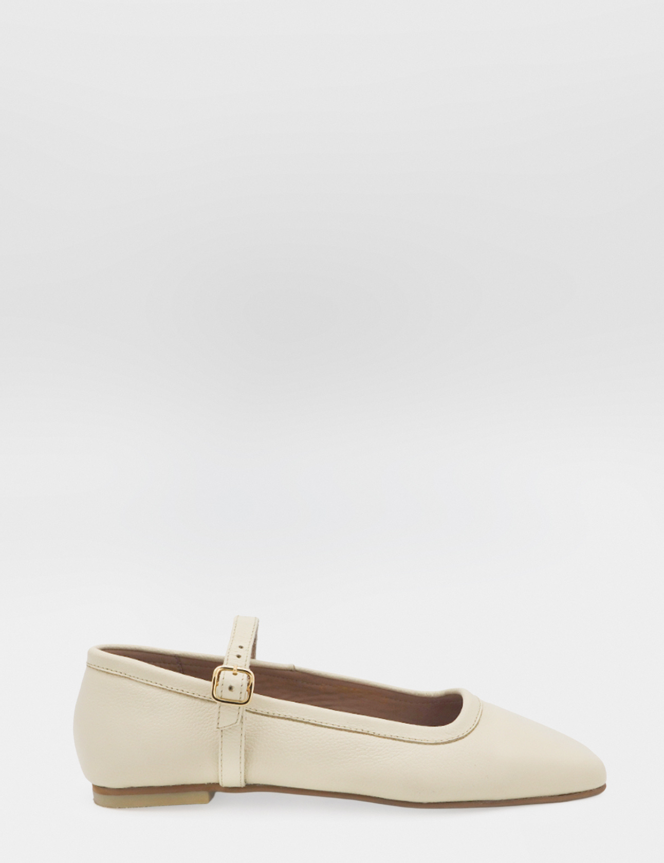 Stivali Eterna mary jane ballet flat in Ivory leather womens shoes 7 / Ivory Stivali Eterna mary jane ballet flat in Ivory leather womens shoes 7 / Ivory