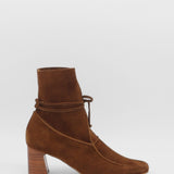 Awakening ankle boots in brown suede leather womens shoes