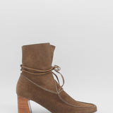 Awakening ankle boots in mocha suede leather womens shoes