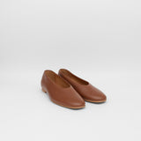 Stivali Essenza slip-on ballet flat in brown leather