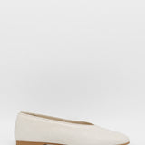 Stivali Essenza slip-on ballet flat in ivory leather