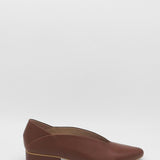 Louvre slip-on loafers in brown leather womens shoes