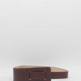 Sonia one size knot tie mahogany leather women's belt
