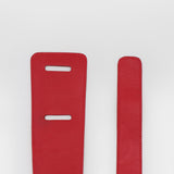 Stivali Sonia one size knot tie red leather women's belt