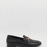 Stivali Gentilezza loafers in black croc embossed leather
