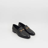 Stivali Gentilezza loafers in black croc embossed leather