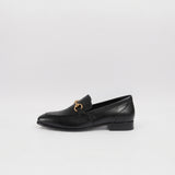 Stivali Gentilezza loafers in black croc embossed leather