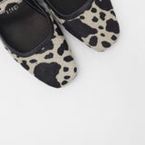 Tribeca mary jane ballet flat in black cowhide leather womens shoes