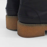 Vail ankle boots in black upper leather and shearling lining womens shoes