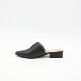 Pijao mules sandals in black leather womens shoes