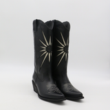 Moonrise cowboy boots in black leather