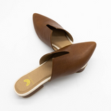 Handcrafted Leather Mule, Honey Tan Smooth Leather. Stivali New York